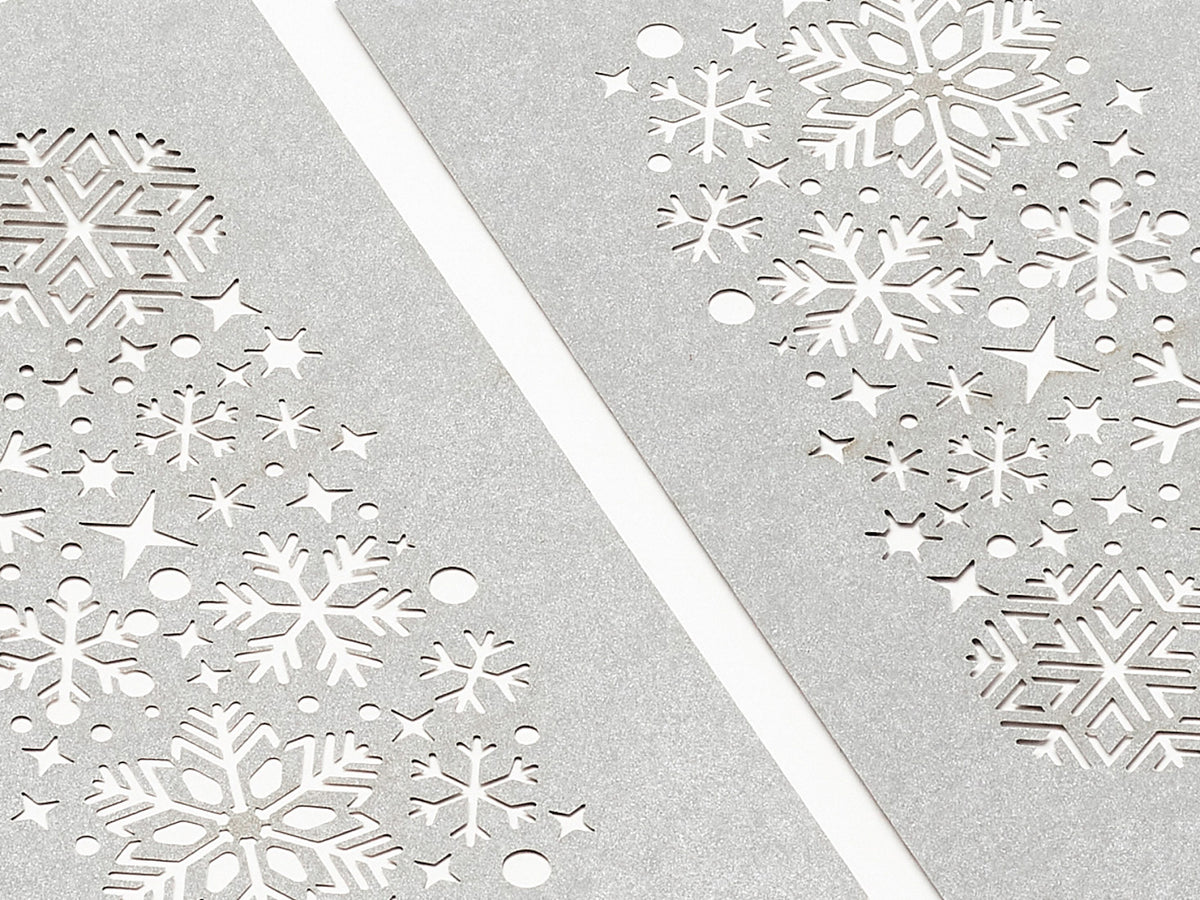 Sample Silver Snowflake FAB Sides® Close Up