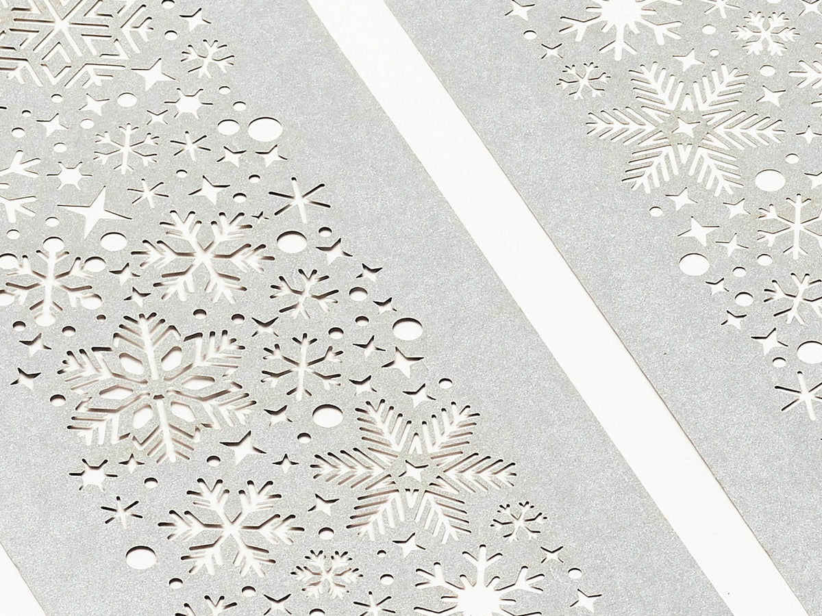 Silver Snowflakes FAB Sides® Close Up