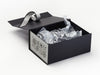 Silver Tissue Paper Featured with Black Gift Box and Silver Snowflakes FAB Sides®