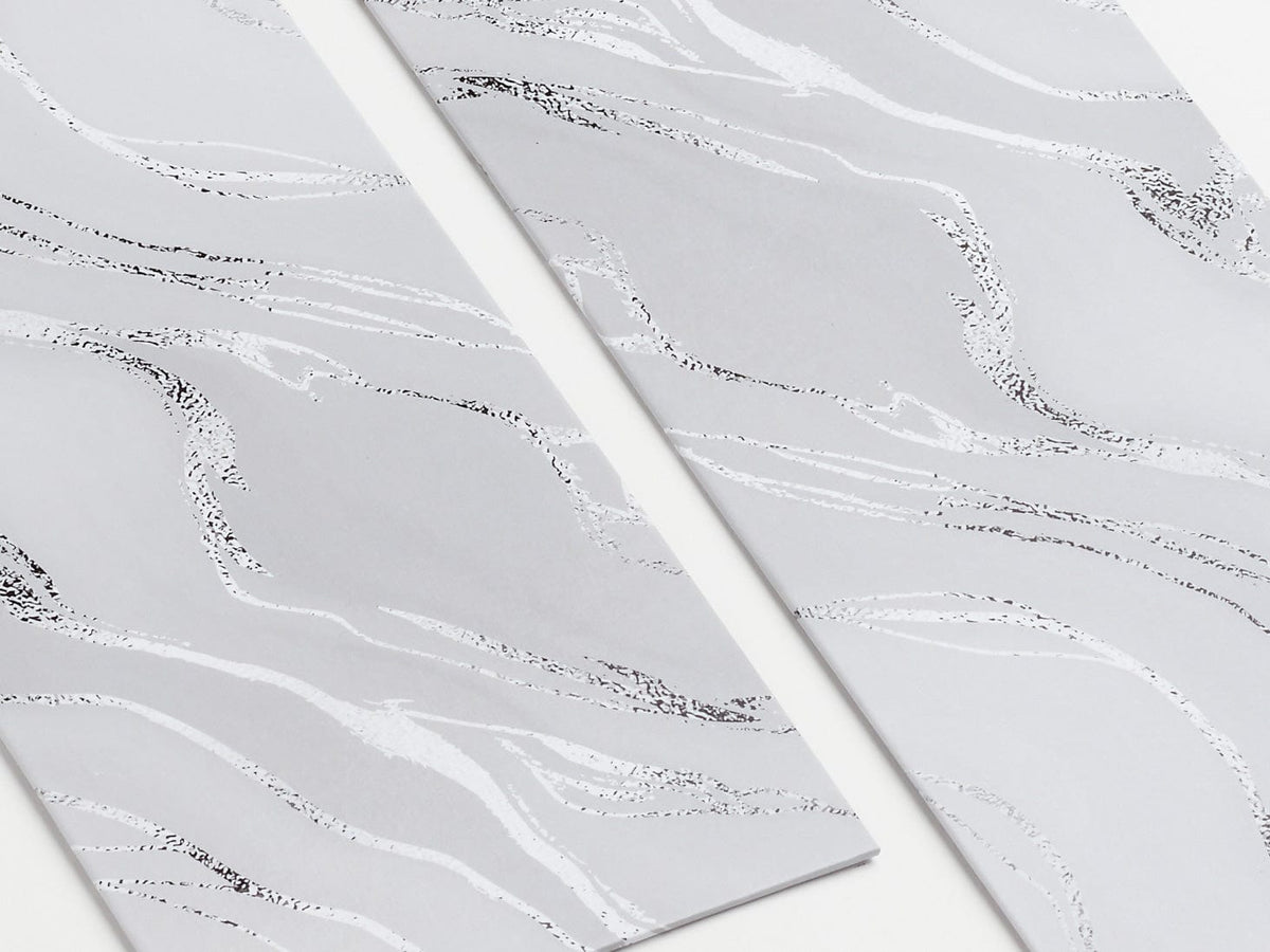 Smoke Marble FAB Sides® Decorative Side Panels Close Up - A4 Deep