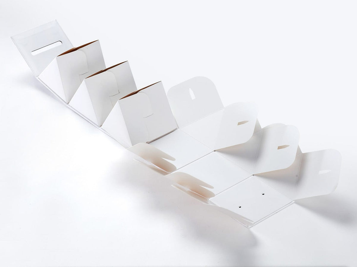 Sample White RollaBox Partly Assembled and Open