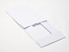 White A4 Deep No Magnet Gift Box Open Flat