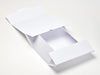 Sample White A4 Deep No Magnets Gift Box Partly Assembled