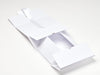 Sample White A5 Deep No Magnets Gift Box with Changeable Ribbon Partly Assembled
