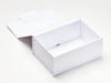White A5 Deep No Magnets Gift Box Assembled Open