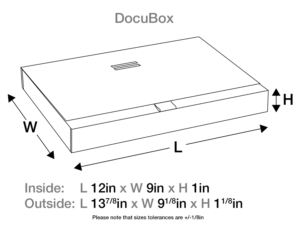 Sample White A4 Document Presentation Box (DocuBox)