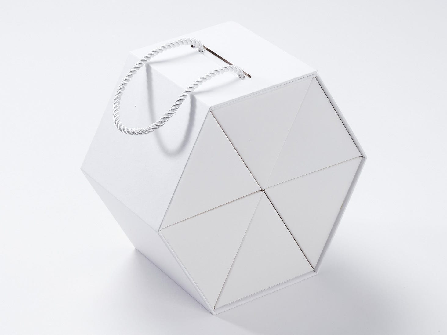 White RollaBox 6 Compartment Gift Box Assembled Closed