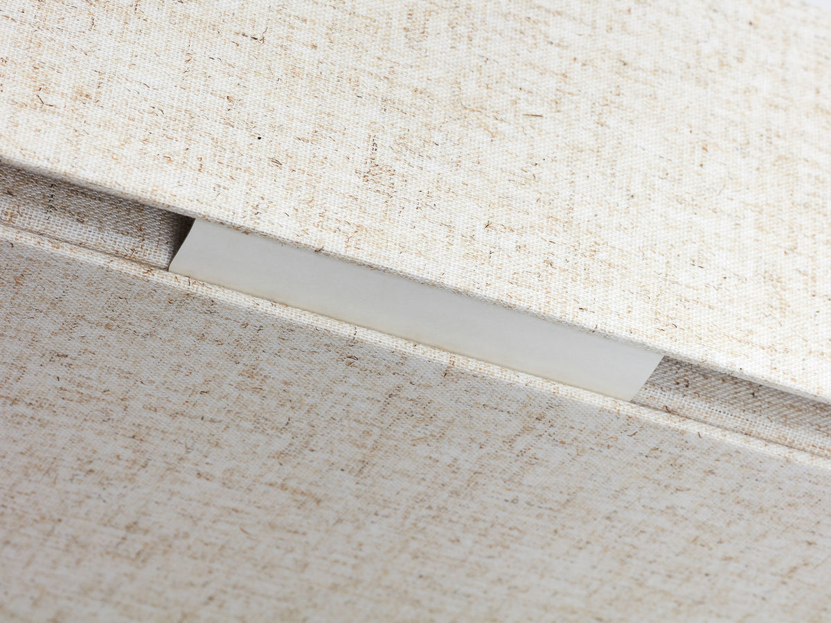 Natural Linen Gift Box Sample Closure Tab