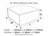 XL Deep Natural Linen Assembled Size Drawing Metric