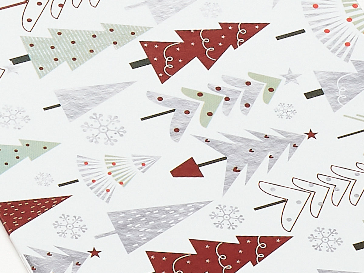 Xmas Tree Modern FAB Sides® Decorative Side Panels Close Up