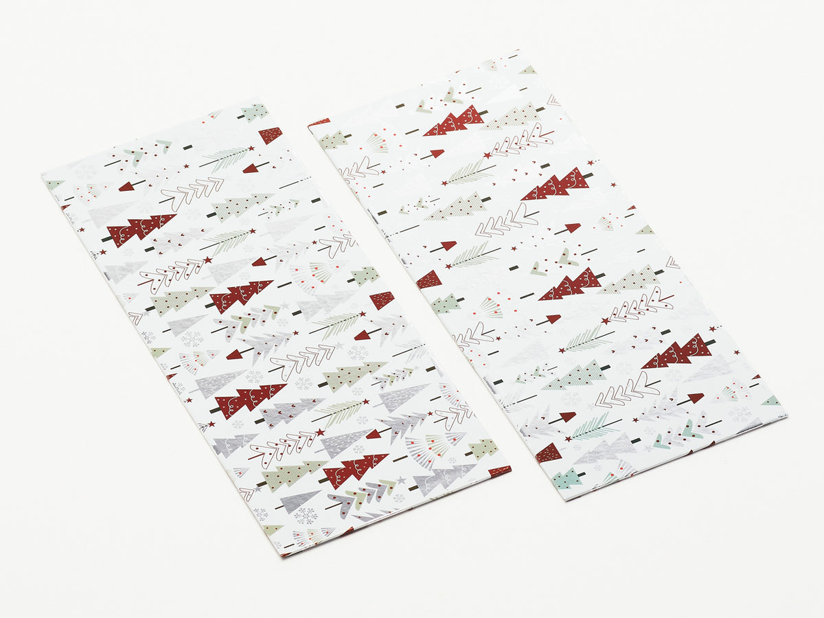 Xmas Tree Modern FAB Sides® Decorative Side Panels A4 Deep