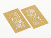 Sample Gold Snowflakes FAB Sides® Decorative Side Panels A5 Deep