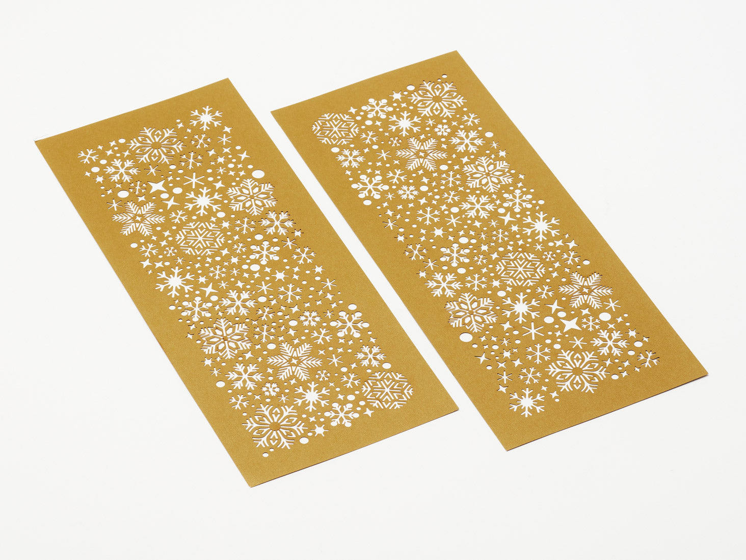 Gold Snowflakes FAB Sides® Decorative Side Panels XL Deep