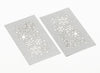 Silver Snowflakes Laser Cut FAB Sides® Decorative Side Panels A5 Deep