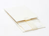Ivory Small Folding Gift Box Sample with Fixes Ribbon Supplied Flat