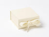 Small Ivory Gift Box Sample with Fixed Ribbon Ties