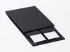 Small Black Folding Gift Box Supplied Flat - No Ribbon