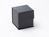 Small Black Cube folding gift box no ribbon