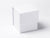 Large White 5" Cube folding magnetic closure Gift Box