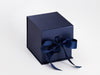 Navy Blue Large Cube Folding Gift Box Sample