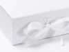 White A5 Deep Gift Box Ribbon Detail