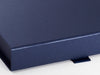 Navy Blue A5 Shallow Folding Gift Box Sample Ribbon Tab Detail