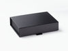 Black A6 Shallow Gift Box Sample with Ribbon Tab Loop