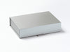 Silver Gray A6 Shallow Luxury Folding Gift Box