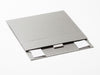 Silver A6 Shallow Folding Gift  Box Supplied Flat