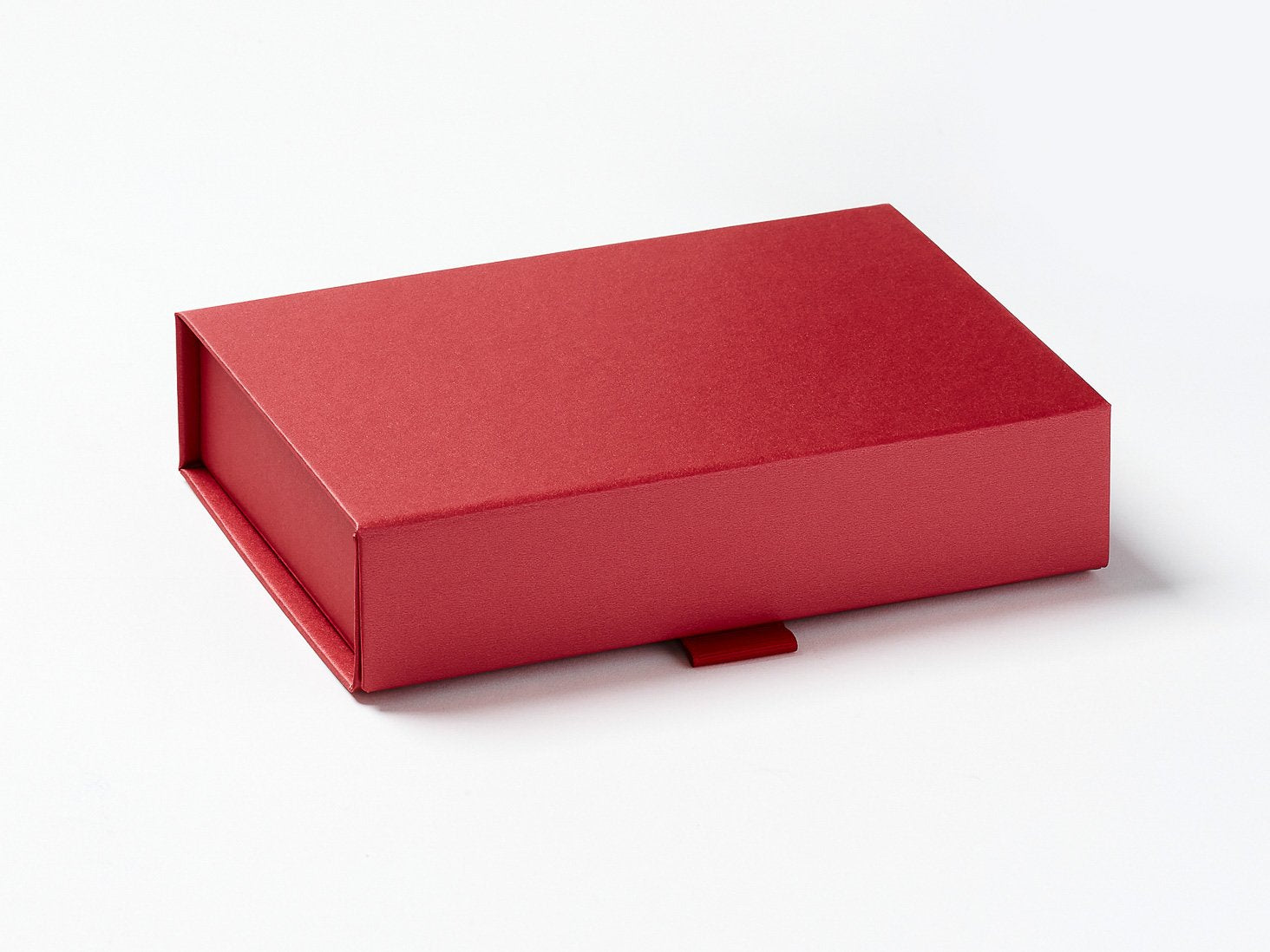 Red A6 Shallow Luxury Folding Gift Boxes from Foldabox