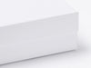 White Medium keepsake hamper box front flap detail