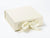 Pale Ivory Medium Folding gift Box with Changeable Ribbon 