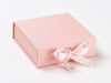 Pale Pink Gift Box with pink and white gingham ribbon