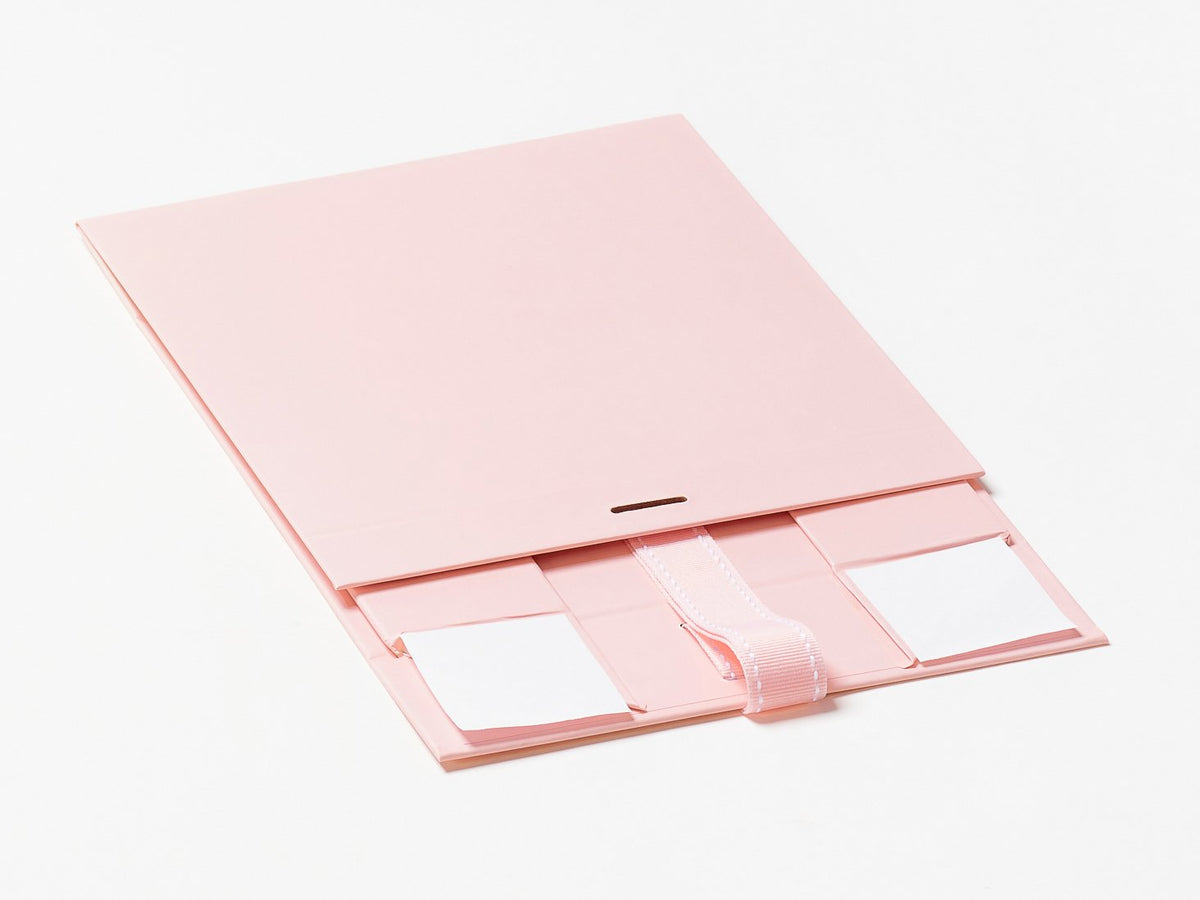 Pale Pink Medium Gift Box Supplied Flat with Ribbon