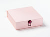 Pale Pink Gift Box Featured with Garnet Gemstone Decorative Closure