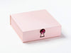 Pale Pink Medium Gift Box Featuring Garnet Gemstone Closure