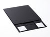 Black Medium Folding Gift Box No Ribbon Supplied Flat