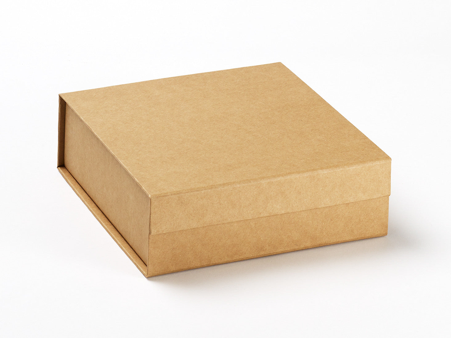 Natural Kraft Medium Gift Box Sample without ribbon from Foldabox USA