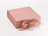 Rose Gold Medium Gift Box Sample with changeable ribbon