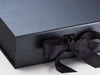 Pewter Medium Luxury Gift Box Ribbon Detail
