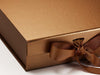 Golden Brown Ribbon Supplied Complete with All Copper Gift Boxes