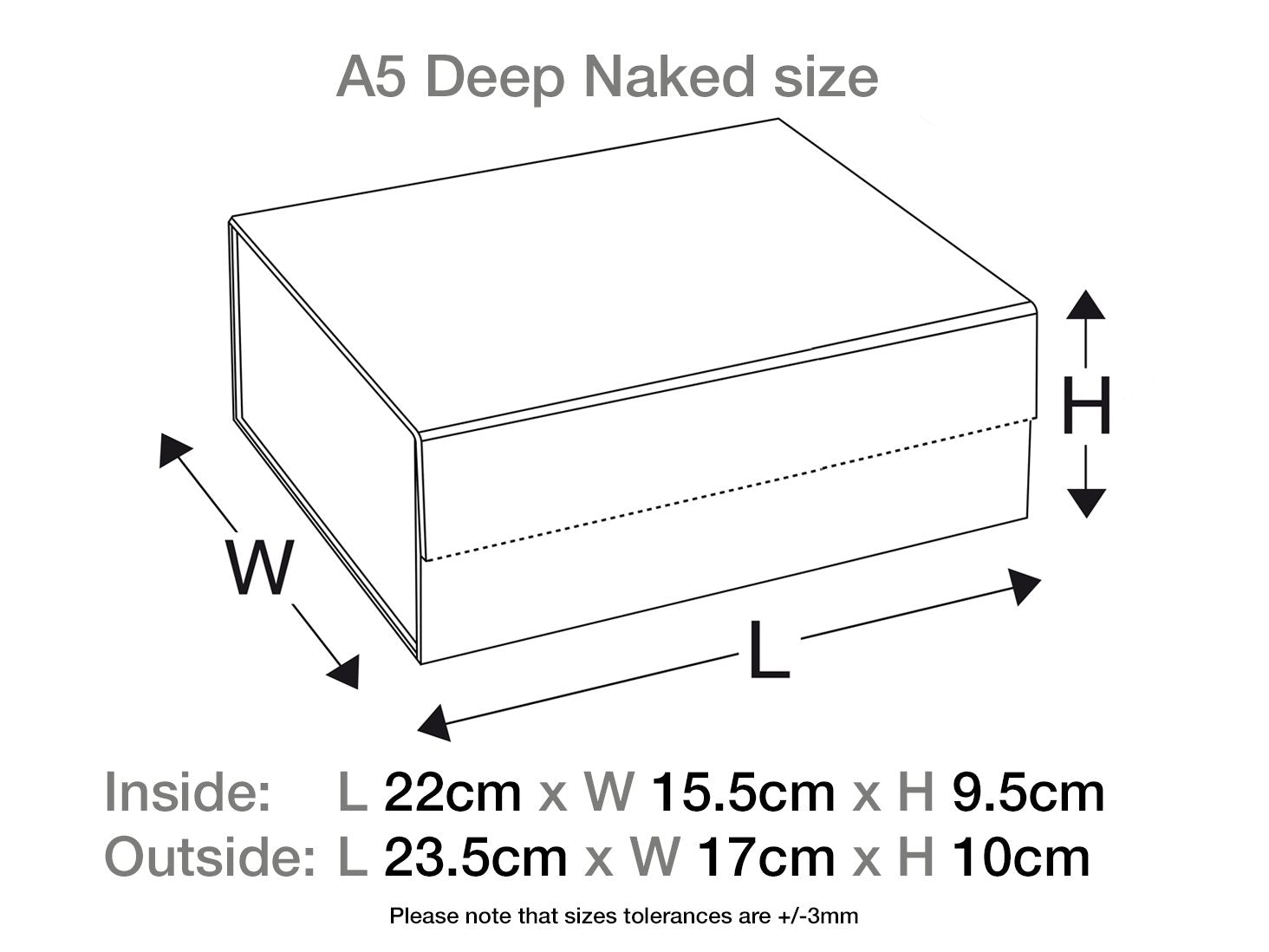 Naked Gray® Luxury Gift Box Sample with Magnetic Closure