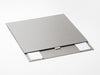 Silver A4 Shallow Gift Box Sample Supplied Flat