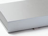 Silver A4 Shallow Gift Box Sample Front Flap Detail
