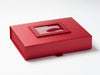 Red Photo Frame on Red A4 Shallow Gift Box