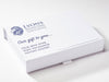 White Shallow Gift Box with 1 Colour Screen Printed  Design