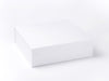 White Large Foldable Snap Shut Gift Box without ribbon