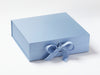 Large Pale Blue Sample Gift Box with Ribbon