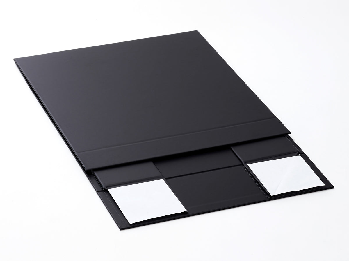 Black Large No Ribbon Gift Box Supplied Flat