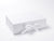 White A4 Hamper Gift Box sample with ribbon from Foldabox USA